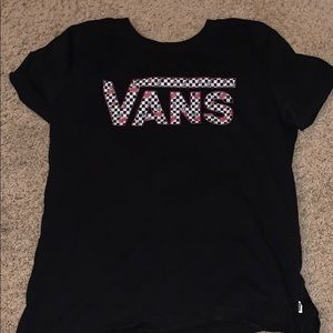 vans checkered cherry t shirt